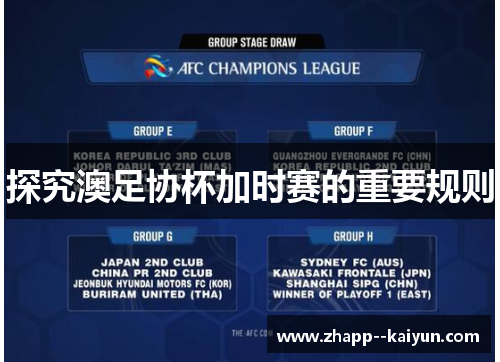 探究澳足协杯加时赛的重要规则